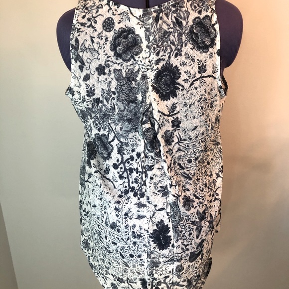 Converse Sheer Blue Print Tank Top - Picture 2 of 2